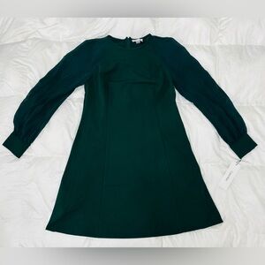 Calvin Klein Dark Green Long Sleeve Dress